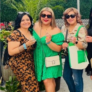 SHEIN Green off the shoulder dress size 0x